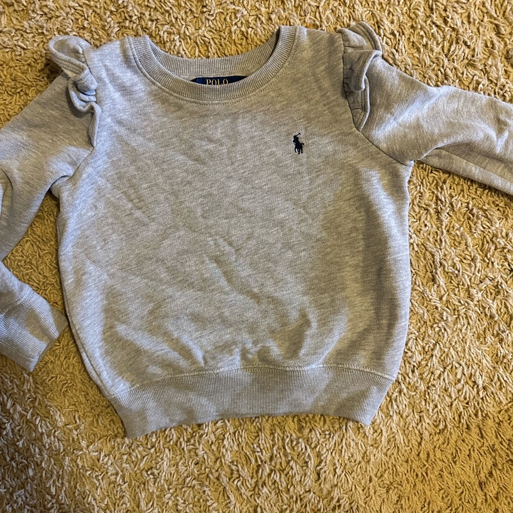Polo by Ralph Lauren Kids Gray Long Sleeve Top